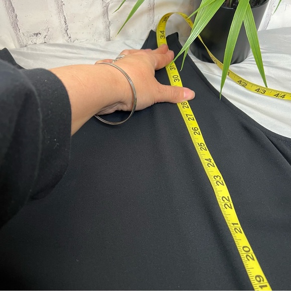 Leith shift dress Crochet trim black XL - Picture 7 of 10